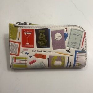 NWT Kate Spade Multicolor Book Wallet